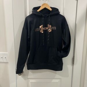 Under Armour Cold Gear Black Hoodie with Metallic Logo